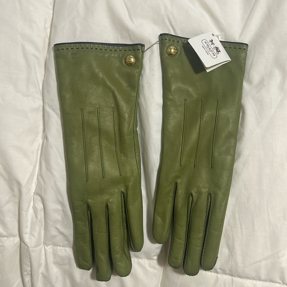 NWT Leather ( lined with CASHMERE) Driving Gloves